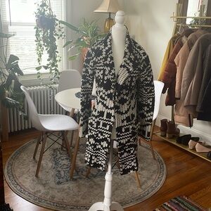 Tabitha from Anthropologie Black & White Jacket